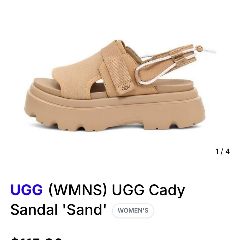 🛑SOLD 🛑UGG Women's Cady Platform Sandals in Sand